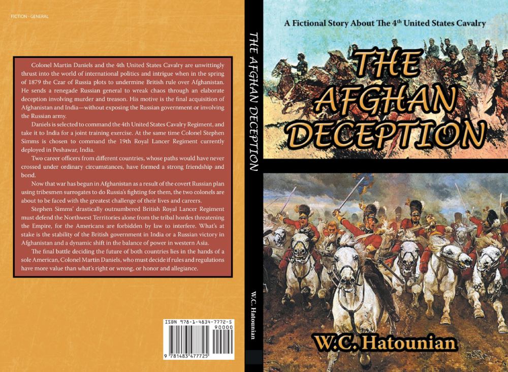 A book cover with an image of people riding horses.