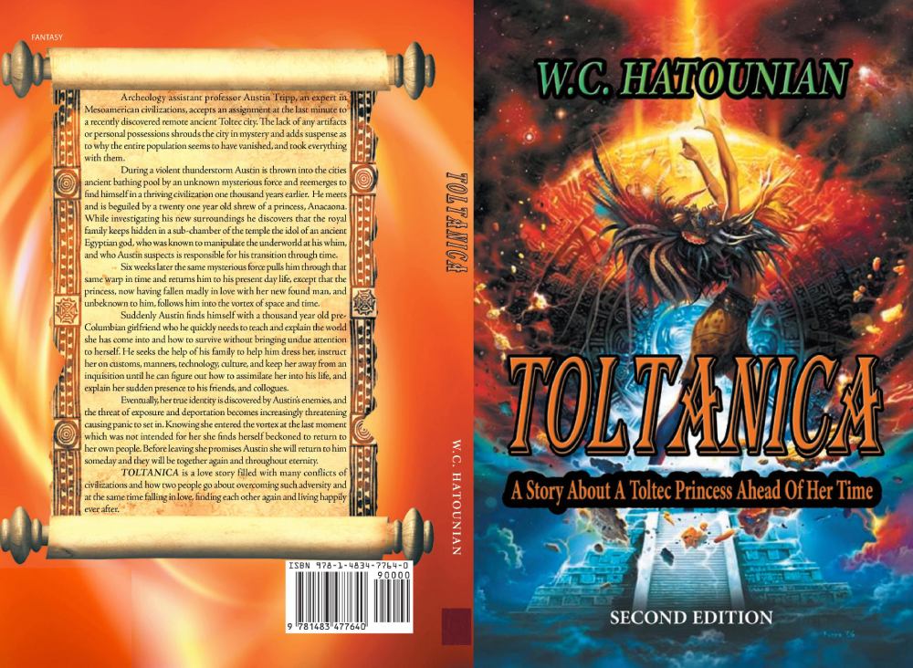 A book cover with an image of a dragon and the words toltanka.